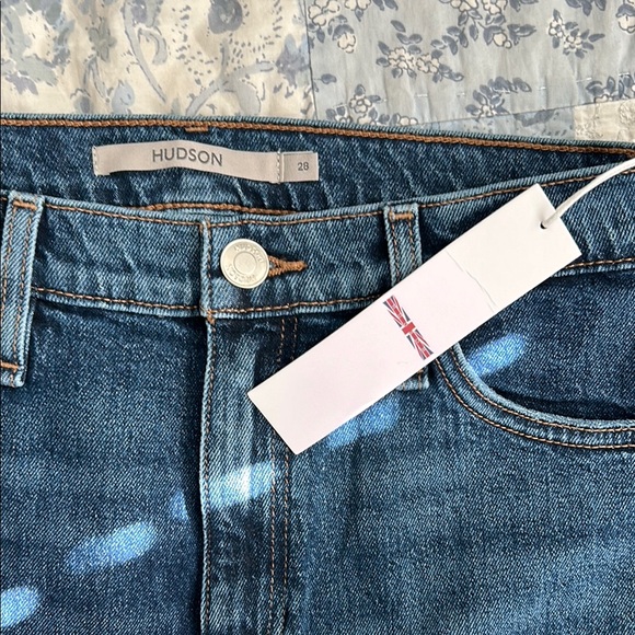 NWT Hudson Jeans Remi Hi Rise Ankle Straight Forward Seam Jeans Split Hem 28 - Picture 3 of 6